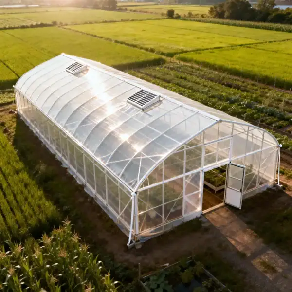 Single-Span Plastic Film Tunnel Greenhouse for Small-Scale Farming